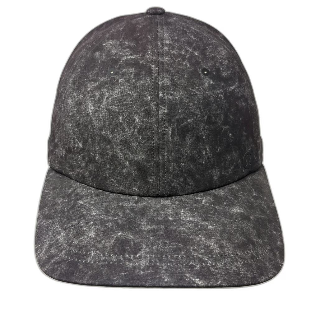 Lululemon Baseball Cap Gray One Size Marbled Pattern Adjustable Slideback Hat